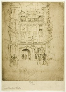 De kapperszaak door Joseph Pennell