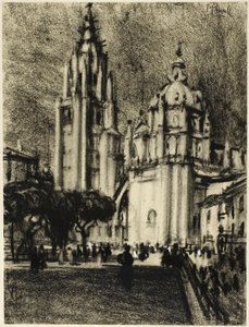 De Kathedraal, Toledo door Joseph Pennell