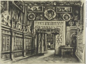 De kapittelzaal, kathedraal van Toledo door Joseph Pennell