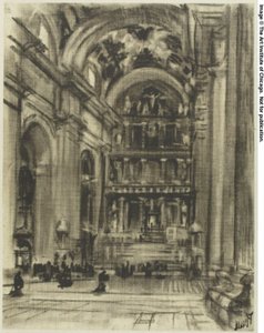 De vrolijke gotische kloosters, Toledo door Joseph Pennell