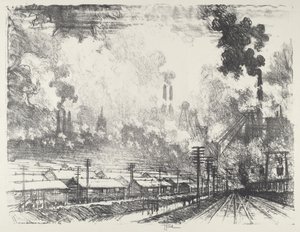 De Kolenmijn door Joseph Pennell