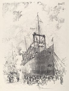 De kolenbrander, 1917 door Joseph Pennell