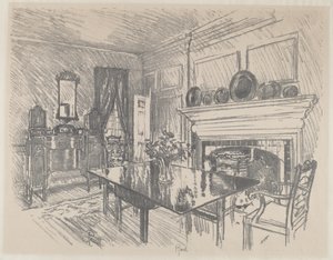 De Eetkamer, Stenton door Joseph Pennell