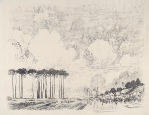 Het inschepingskamp, het klassieke bos