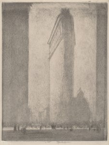 Het Flatiron New York door Joseph Pennell