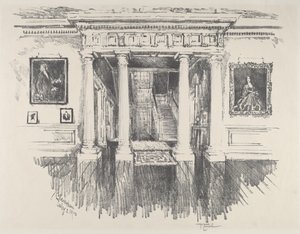 De Hal in Cliveden door Joseph Pennell