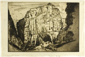 Het huis van de Baa Laam door Joseph Pennell