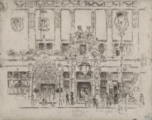 Het Instituut, Piccadilly, 1906 door Joseph Pennell