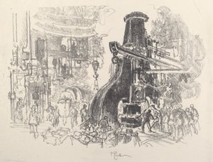 De kleine mannen van de grote hamer door Joseph Pennell
