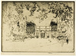 De Marble Arch door Joseph Pennell