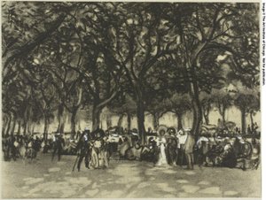 De Promenades van Madrid door Joseph Pennell