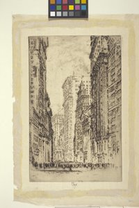 De beurs, New York door Joseph Pennell