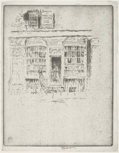 De tabakswinkel door Joseph Pennell