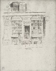 De Tabakswinkel, 1903 door Joseph Pennell