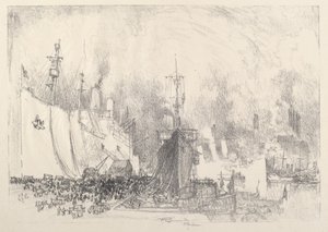 De Transporten, 1917 door Joseph Pennell