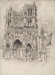 De westelijke gevel, Amiens, 1907