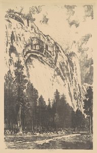 De Yosemite Vallei door Joseph Pennell