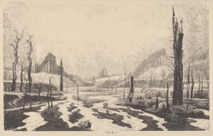 Vallei van de verlatenheid door Joseph Pennell