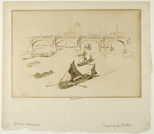Waterloo Bridge door Joseph Pennell