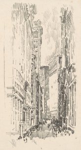 William Street, 1904 door Joseph Pennell