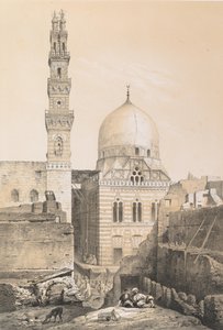 Moskee en tombe van el Ghôry, in Caïro door Joseph Philibert Girault De Prangey