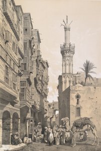 Een straat in Rosette door Joseph Philibert Girault De Prangey