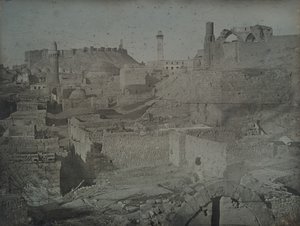 Aleppo, gezien vanaf de Antiochiëpoort, 1844 door Joseph Philibert Girault De Prangey