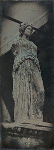 Kariatide, Erechtheion, Athene, 1842 door Joseph Philibert Girault De Prangey