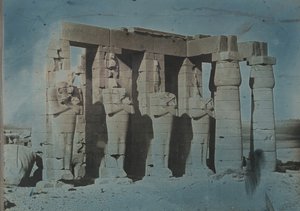 Ramesseum, Thebe, 1844 door Joseph Philibert Girault De Prangey