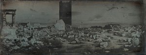 Ruïnes en Voorgrond, Akropolis, Athene, 1842 door Joseph Philibert Girault De Prangey