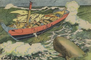 Jona en de walvis door Joseph Porphyre Pinchon