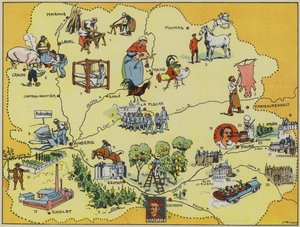 Maine-Anjou-Touraine door Joseph Porphyre Pinchon