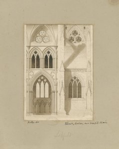 Interieur van de kathedraal van Lichfield - Schip