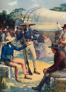 1820 Settlers en hun Boerenkonvooien, 1909 door Joseph Ratcliffe Skelton