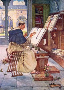 Middeleeuwse Schrijver door Joseph Ratcliffe Skelton