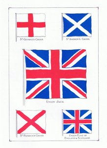 De vlaggen van het Verenigd Koninkrijk