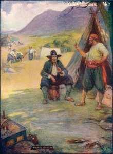 Waar Nu De Grote Stad Kaapstad Staat, Zettten Ze Hun Tenten En Hutten Op, ca. 1908, ca. 1920 door Joseph Ratcliffe Skelton