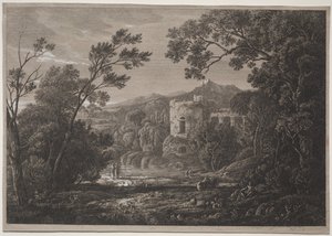 Een Italiaans Uitzicht door Joseph Rebell