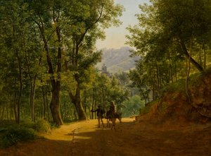 Italiaans landschap (weg bij Cava de