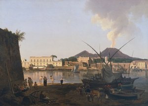 De haven van Granatello in Portici, nabij Napels, Italië 20e eeuw