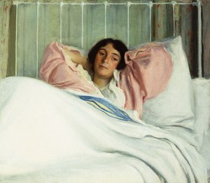 Portret van de vrouw van de kunstenaar Edith