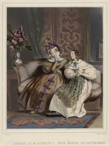 Les femmes. Galerie fashionable, ca. 1830: Comme il m
