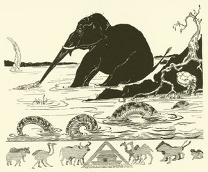 Het Olifantskind dat aan zijn Neus wordt Getrokken door de Krokodil door Joseph Rudyard (after) Kipling