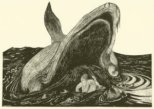 De walvis die de zeeman inslikt door Joseph Rudyard (after) Kipling