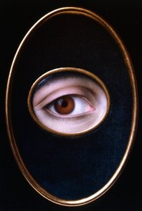 Oog van een jonge vrouw