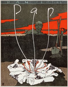 Pan, tijdschrift in art nouveau stijl, poster door Joseph Sattler door Joseph Sattler