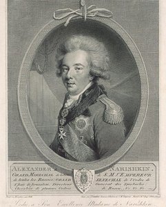 Portret van graaf Alexander Lvovich Naryshkin 1760-1826 door Joseph Saunders