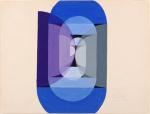 Blauw Grijs Violet Wiel (uit de serie, de Wiskundige Basis van de Kunsten)