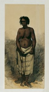 Inheemse vrouw uit Woolongong (Wollongong), Australië door Joseph Selleny