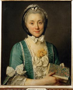 Madame Lenoir, moeder van Alexandre Lenoir, oprichter van het Musee des mouments francais ... door Joseph Siffred Duplessis
